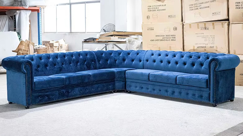 velvet banquette seating