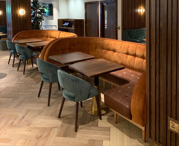 corner booth seating