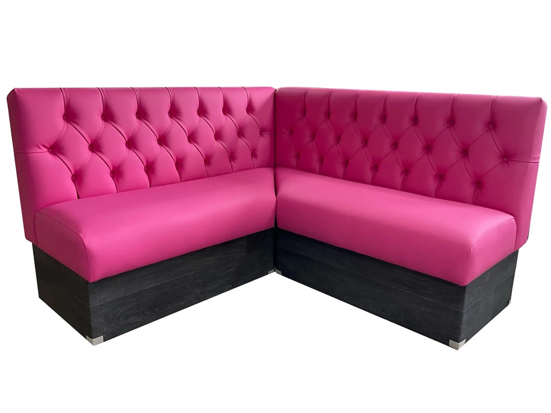 Leather nightclub booths