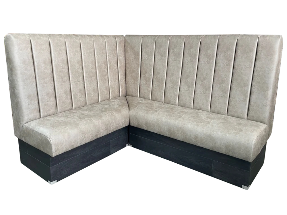 Modern Corner Booth Seating for Bars – Upholstered L-Shaped Banquette