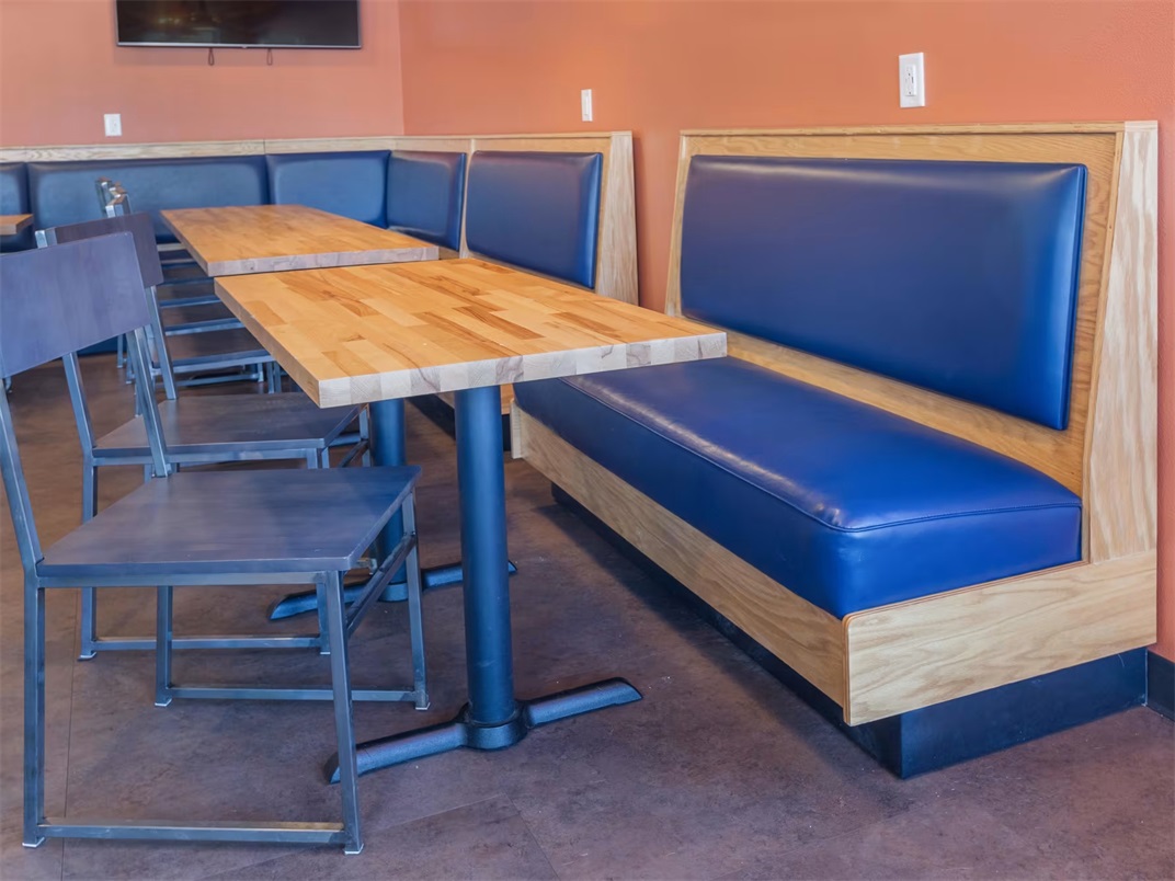 modern leather restaurant booth seating