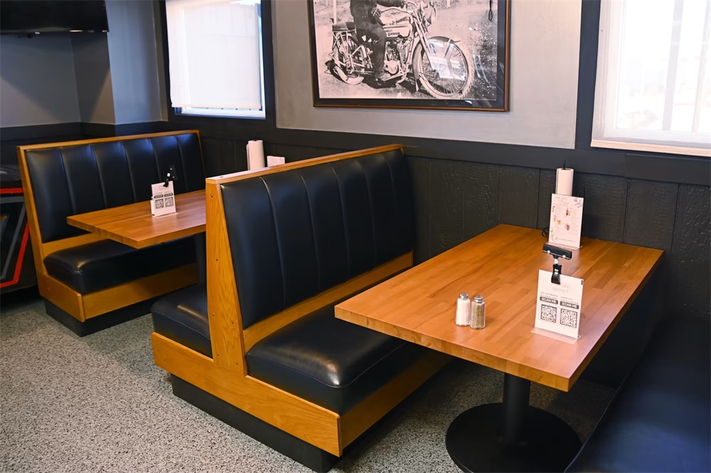 upholstered banquette bench