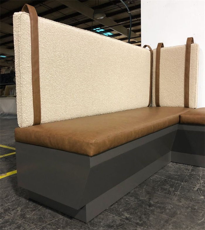 upholstered banquette seating