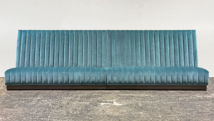 upholstered bench with high back