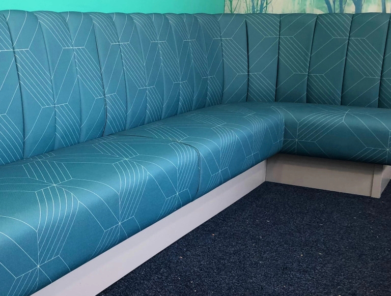 leather banquette corner