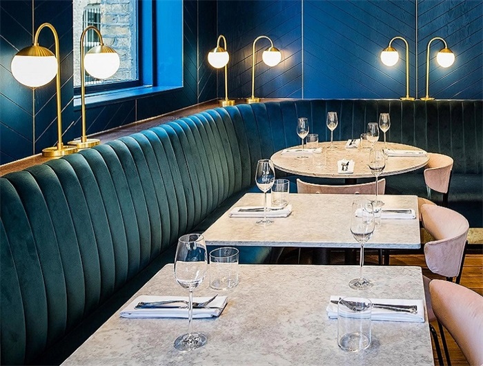 leather banquette corner