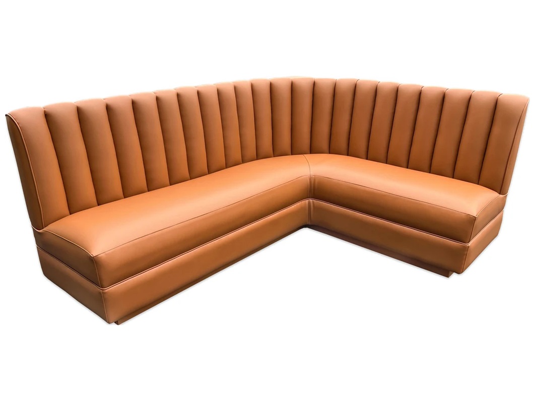“L shaped booth seating for restaurants