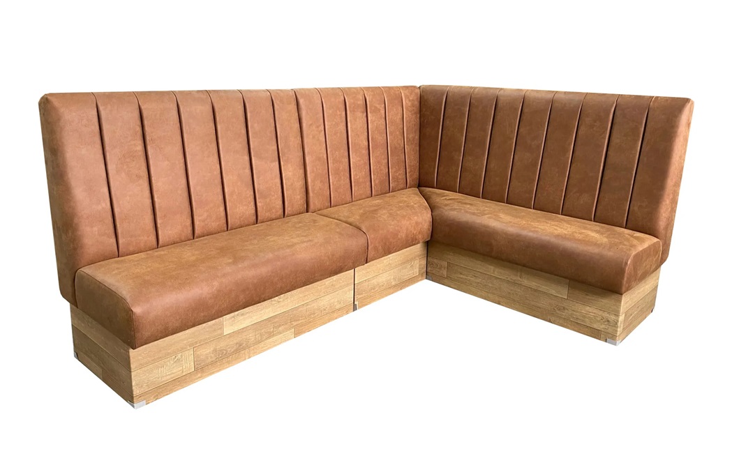 L shaped bench seating for dining
