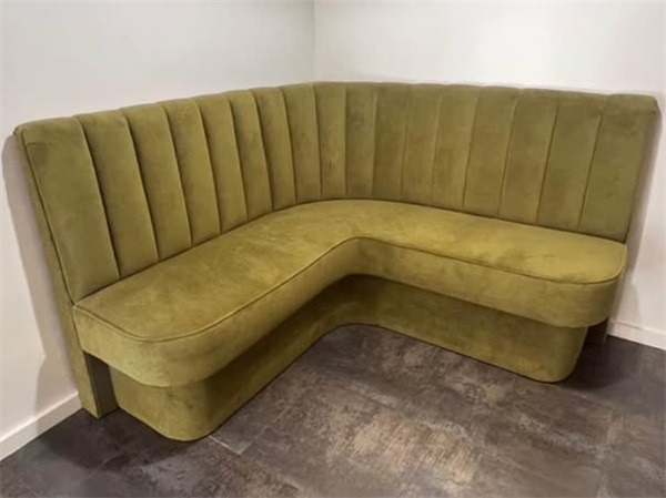 modern velvet booth seating