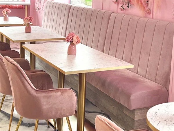 custom velvet booth seating