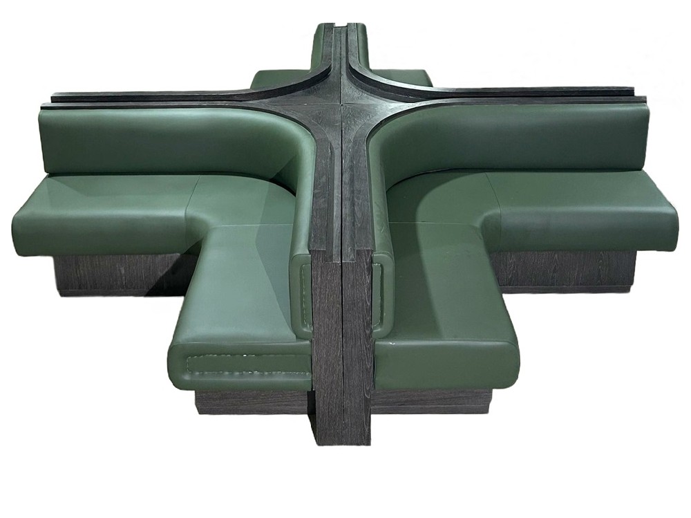 Modern Club Lounge PU Leather Booth Seating
