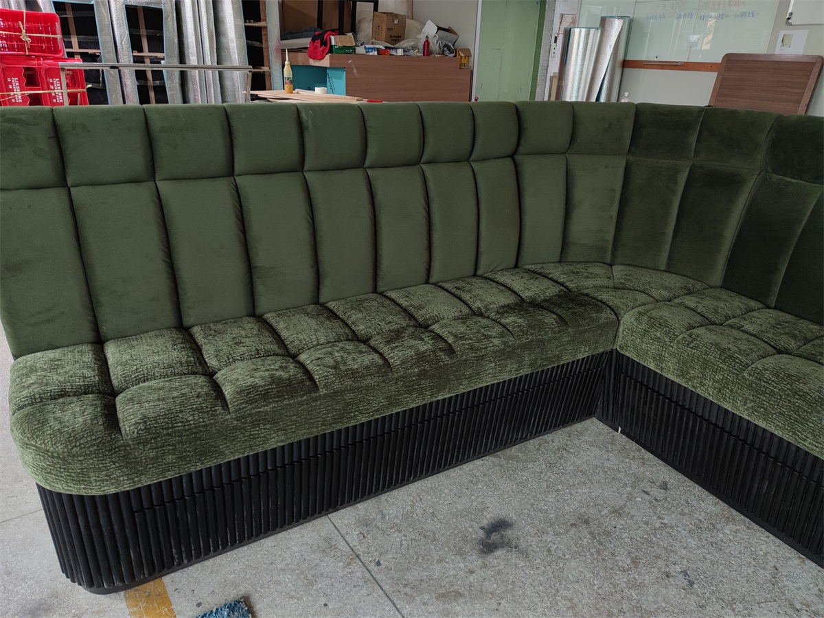 upholstered booth seating