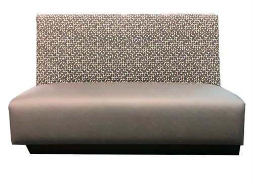 Modern Commercial Upholstered Booth Seating | Patterned Backrest for Restaurants