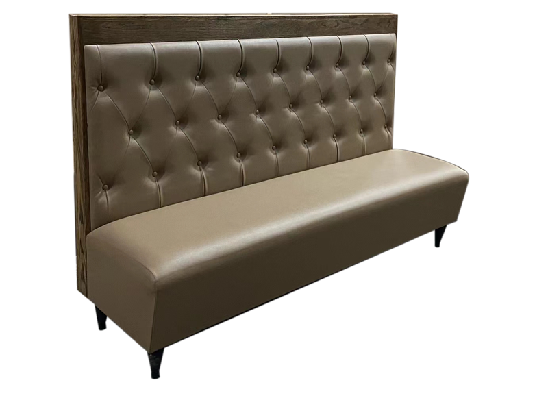 Commercial High Back Vinyl Banquette Booth Seating for Hotels and Restaurants