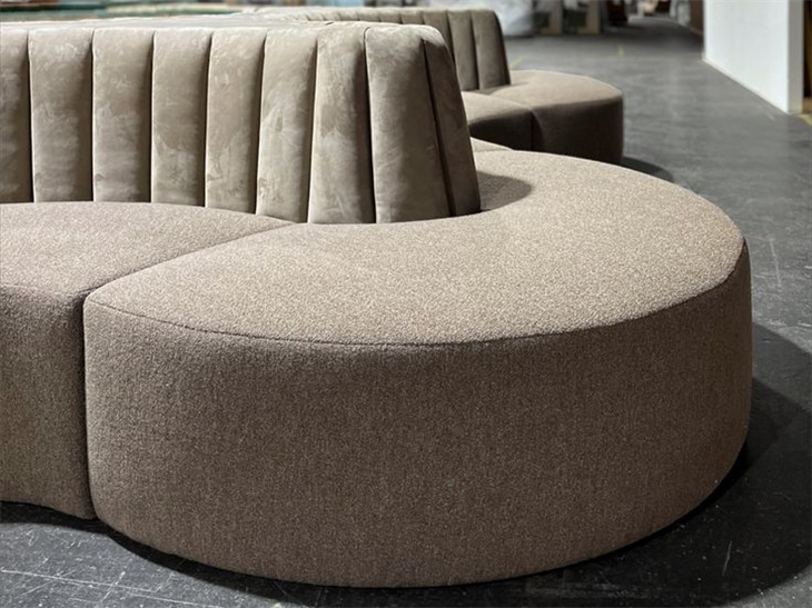 curved modular sofa