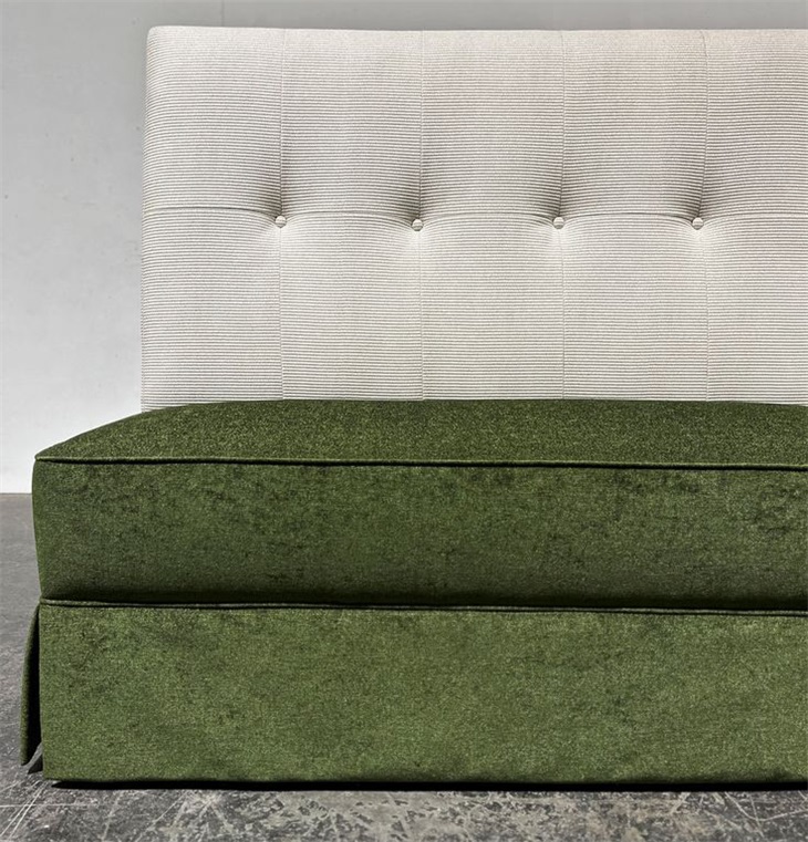 Luxury Green Velvet Banquette
