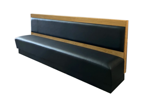Custom Leather and Wood Restaurant Booth Seating - Durable Commercial Booths for Cafes and Restaurants